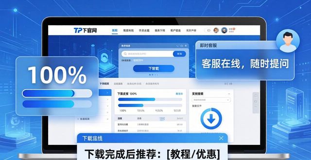 TP官网下载页：边下载边管客户