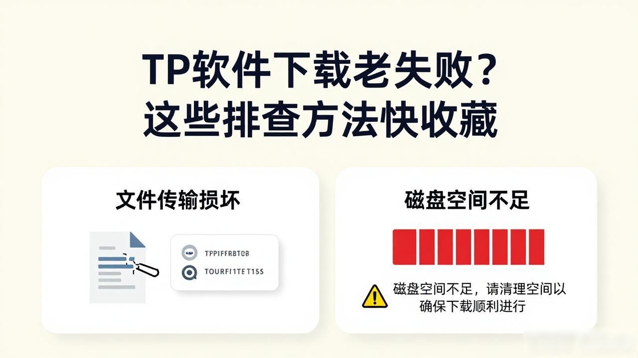 TP软件下载老失败？这些排查方法快收藏