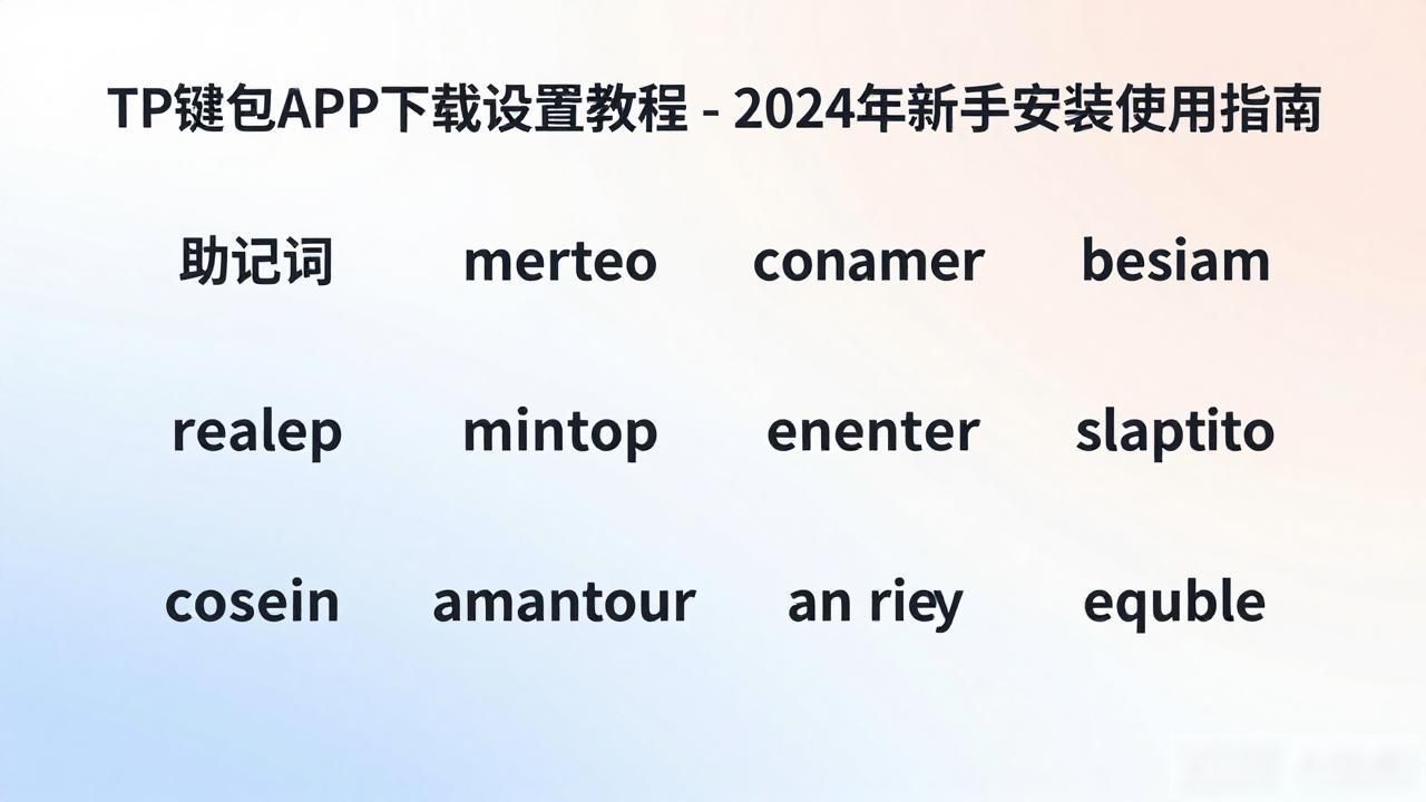 TP钱包APP下载设置教程 - 2024年新手安装使用指南