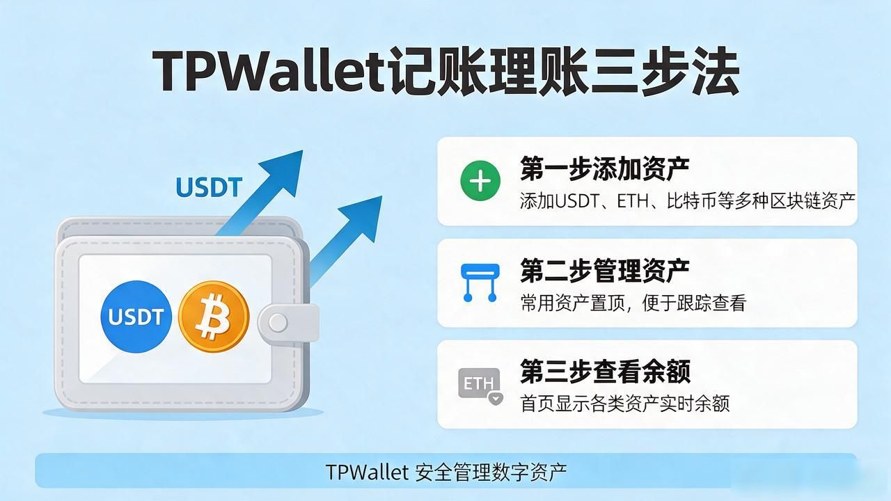 TPWallet怎么管财务？三步学会记账理账