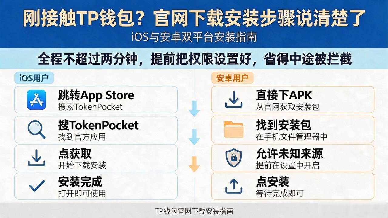 刚接触TP钱包？官网下载安装步骤说清楚了，新手照着做不踩坑