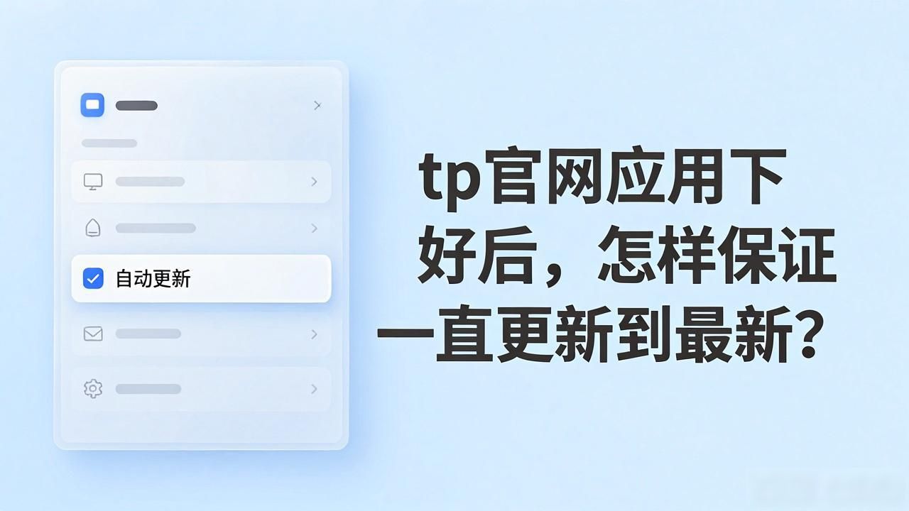 tp官网应用下好后，怎样保证一直更新到最新？