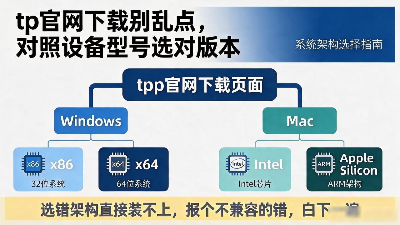 tp官网下载别乱点，对照设备型号选对版本