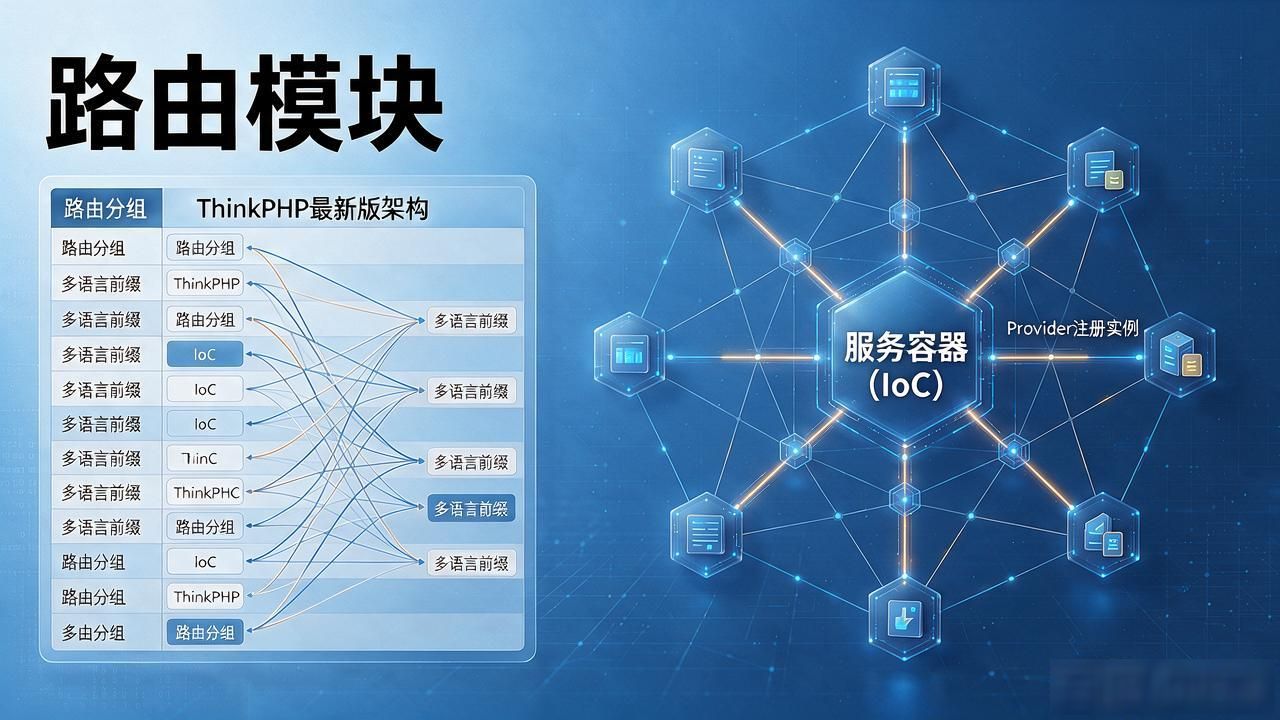 ThinkPHP最新版下载完，架构分层和模块功能到底怎么拆的