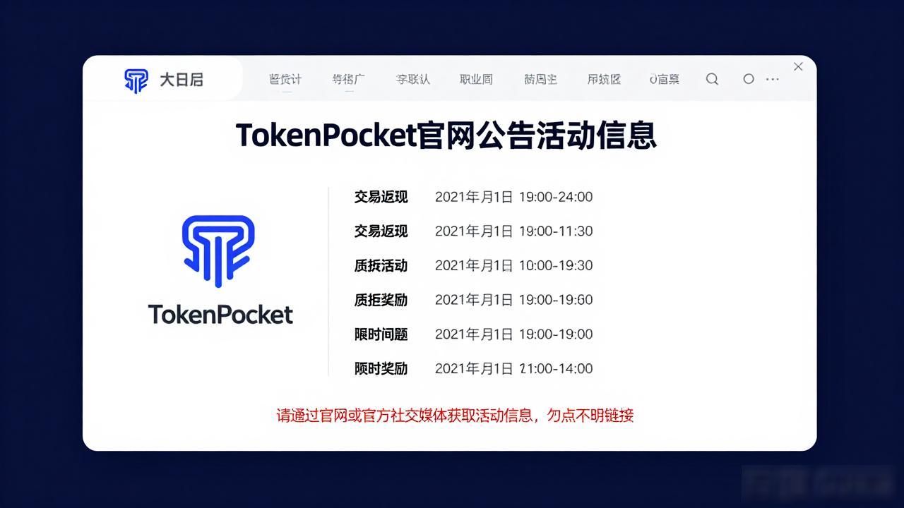 TokenPocket官网公告活动信息