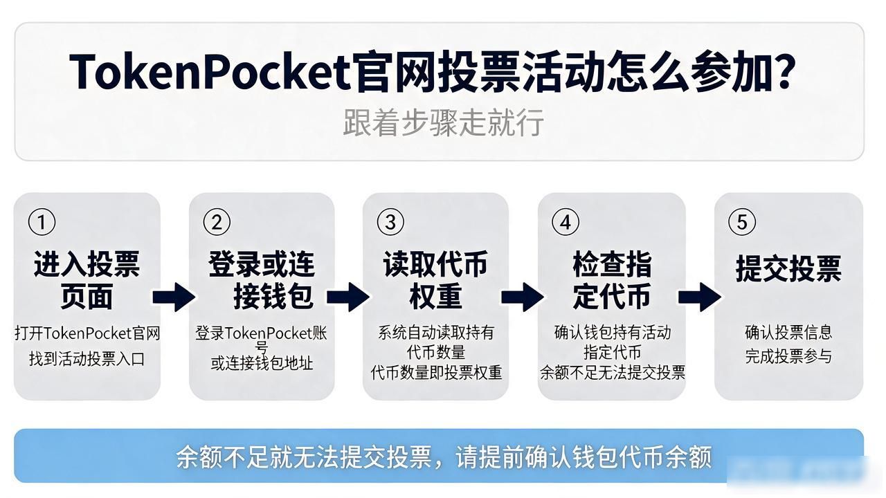 TokenPocket官网投票活动怎么参加？跟着步骤走就行