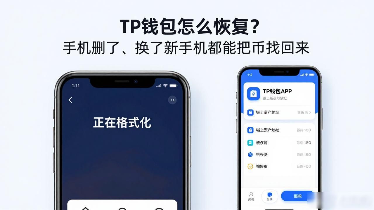 TP钱包怎么恢复？手机删了、换了新手机都能把币找回来